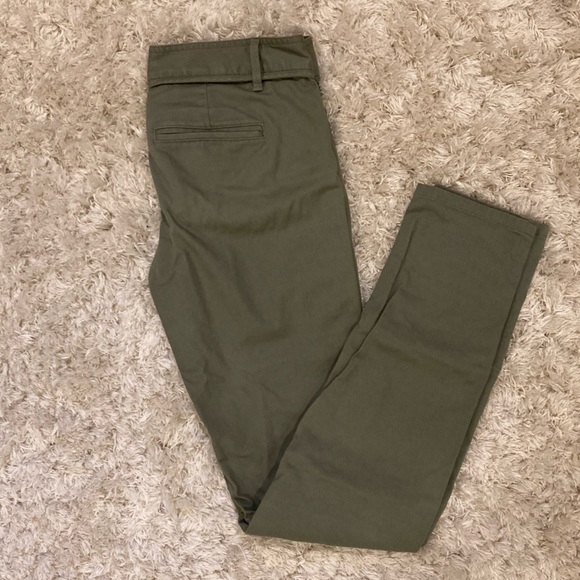 Ann Taylor olive green skinny pants - Picture 3 of 8